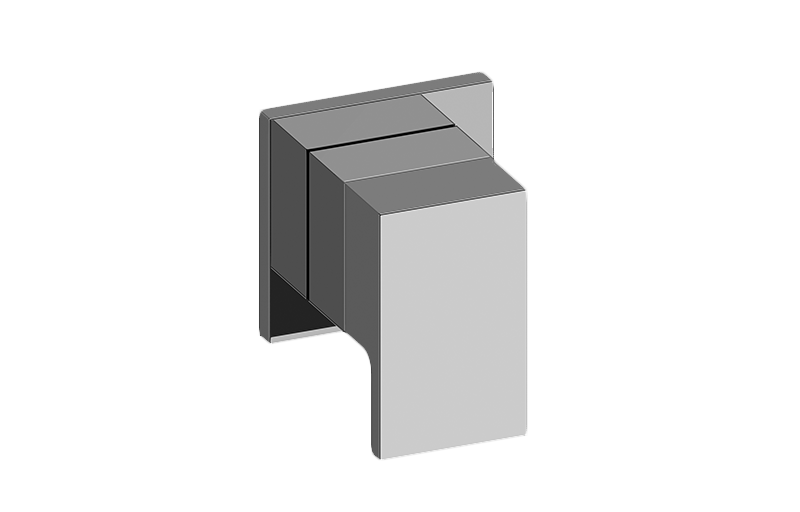 GRAFF Solar G-8072-LM31E1-T Square M-Series 3-Way Diverter Valve Trim with Handle