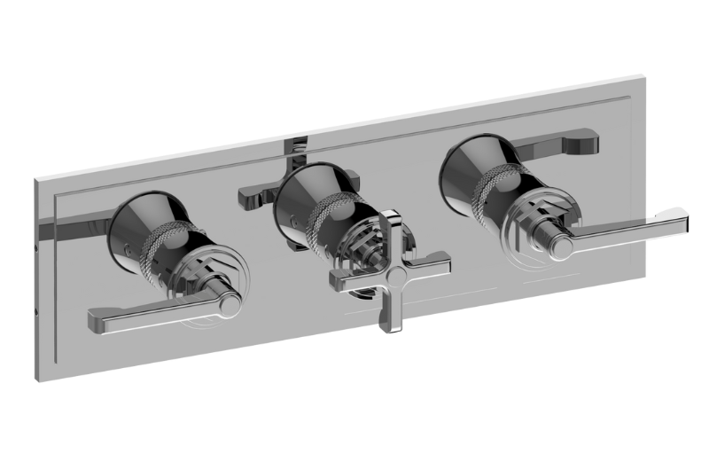 GRAFF Vignola G-8178HH-ALM60C20-T Finezza DUE, Vignola M-Series Valve Trim with Three Handles (Horizontal Orientation) Main image