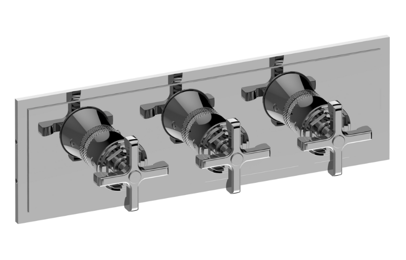 GRAFF Vignola G-8178HH-C20E0-T Finezza DUE, Vignola M-Series Valve Trim with Three Handles (Horizontal Orientation)