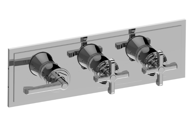 GRAFF Vignola G-8178HH-LM60C20-T Finezza DUE, Vignola M-Series Valve Trim with Three Handles (Horizontal Orientation) Main image