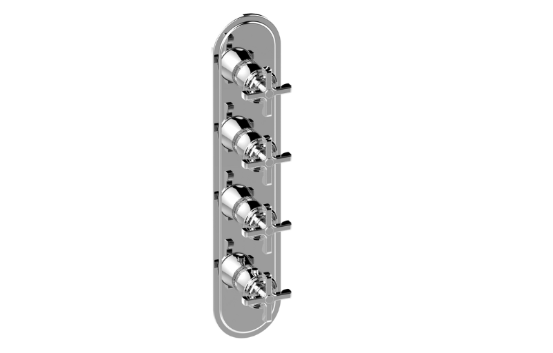 GRAFF Vignola G-8188HH-C20E0-T Traditional M-Series Valve Trim with Four Handles (Horizontal Orientation)