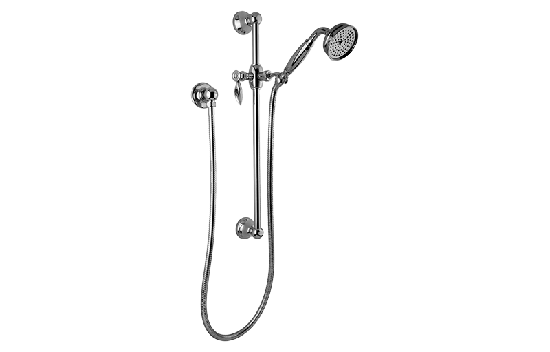 GRAFF Topaz G-8600-LM14S Traditional Handshower w/Wall-Mounted Slide Bar