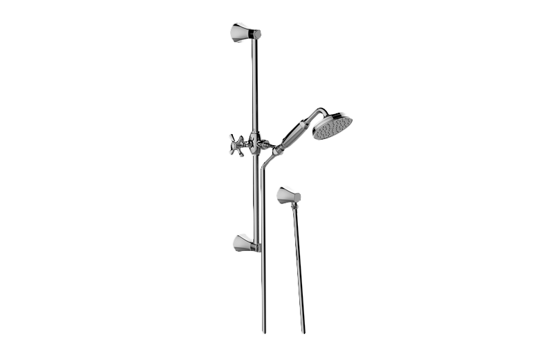 GRAFF Finezza DUE G-8656 Transitional Handshower with Wall-Mounted Slide Bar