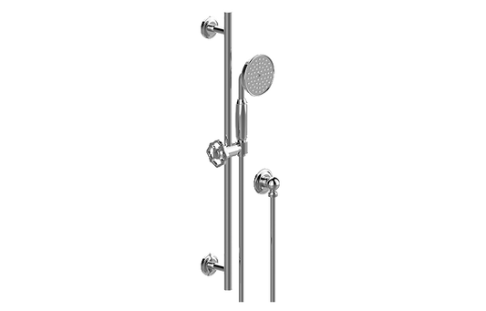 GRAFF Vintage G-8676 Transitional Handshower with Vintage Wall-Mounted Slide Bar