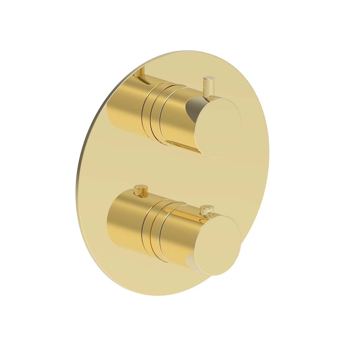 AQUALEM HW2216.TR Origin 3/4" 2-Way Round Thermostatic Valve Trim (REQ.: HW2200.RI)