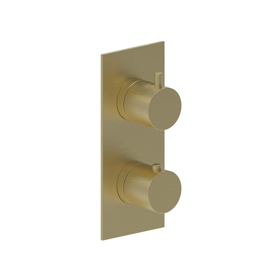 AQUALEM HW2302.TR Gio 3/4" 3-Way Round Thermostatic Valve Trim (REQ.: HW2300.RI)