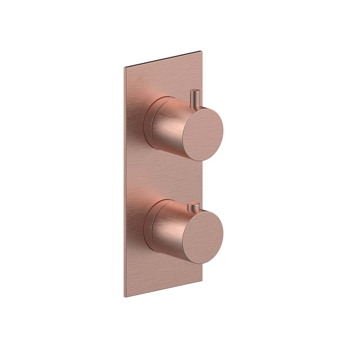 AQUALEM HW2302.TR Gio 3/4" 3-Way Round Thermostatic Valve Trim (REQ.: HW2300.RI)