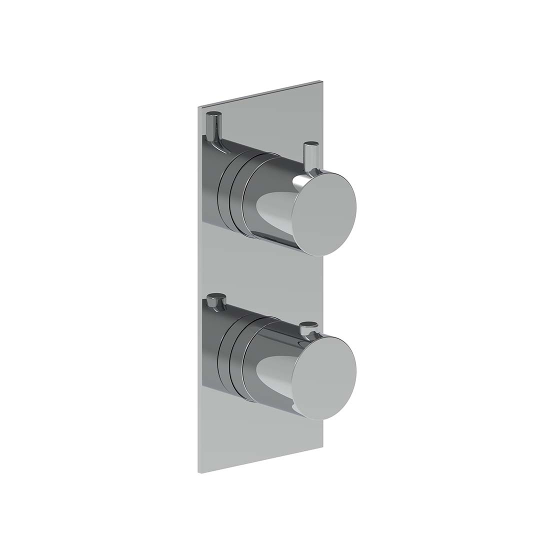 AQUALEM HW2302.TR Gio 3/4" 3-Way Round Thermostatic Valve Trim (REQ.: HW2300.RI)