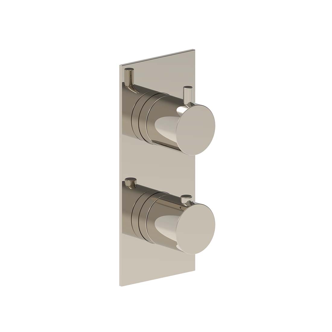 AQUALEM HW2302.TR Gio 3/4" 3-Way Round Thermostatic Valve Trim (REQ.: HW2300.RI)