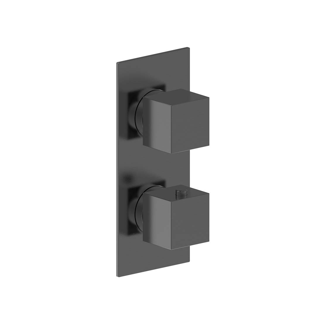 AQUALEM HW2305.TR Opus 3/4" 3-Way Square Thermostatic Valve Trim (REQ.: HW2300.RI)
