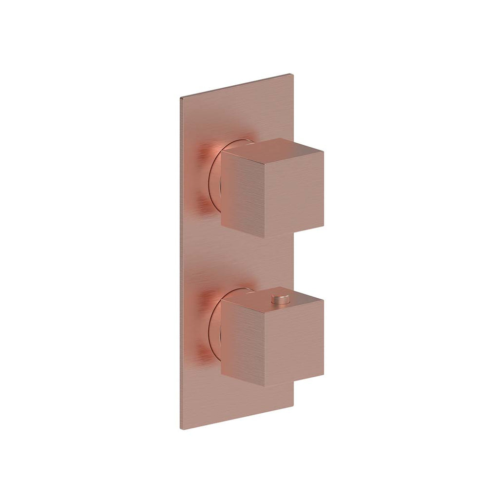 AQUALEM HW2305.TR Opus 3/4" 3-Way Square Thermostatic Valve Trim (REQ.: HW2300.RI)