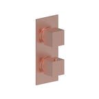 AQUALEM HW2305.TR Opus 3/4" 3-Way Square Thermostatic Valve Trim (REQ.: HW2300.RI)