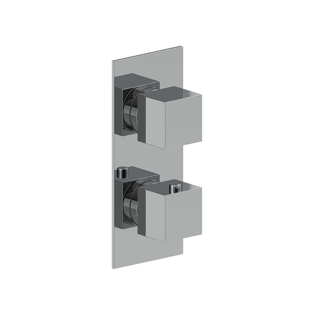 AQUALEM HW2305.TR Opus 3/4" 3-Way Square Thermostatic Valve Trim (REQ.: HW2300.RI)