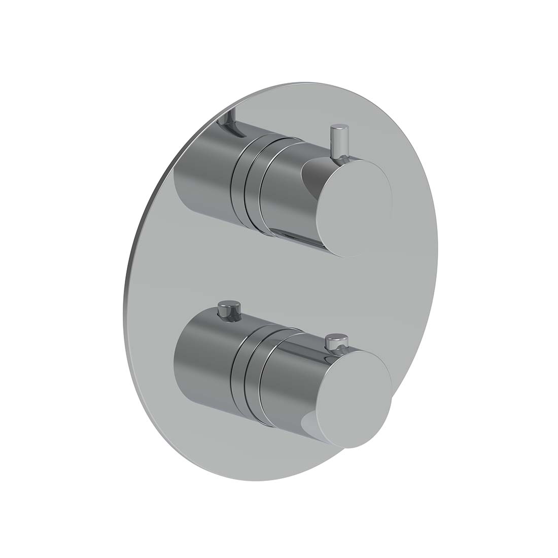 AQUALEM HW2316.TR Origin 3/4" 3-Way Round Thermostatic Valve Trim (REQ.: HW2300.RI)