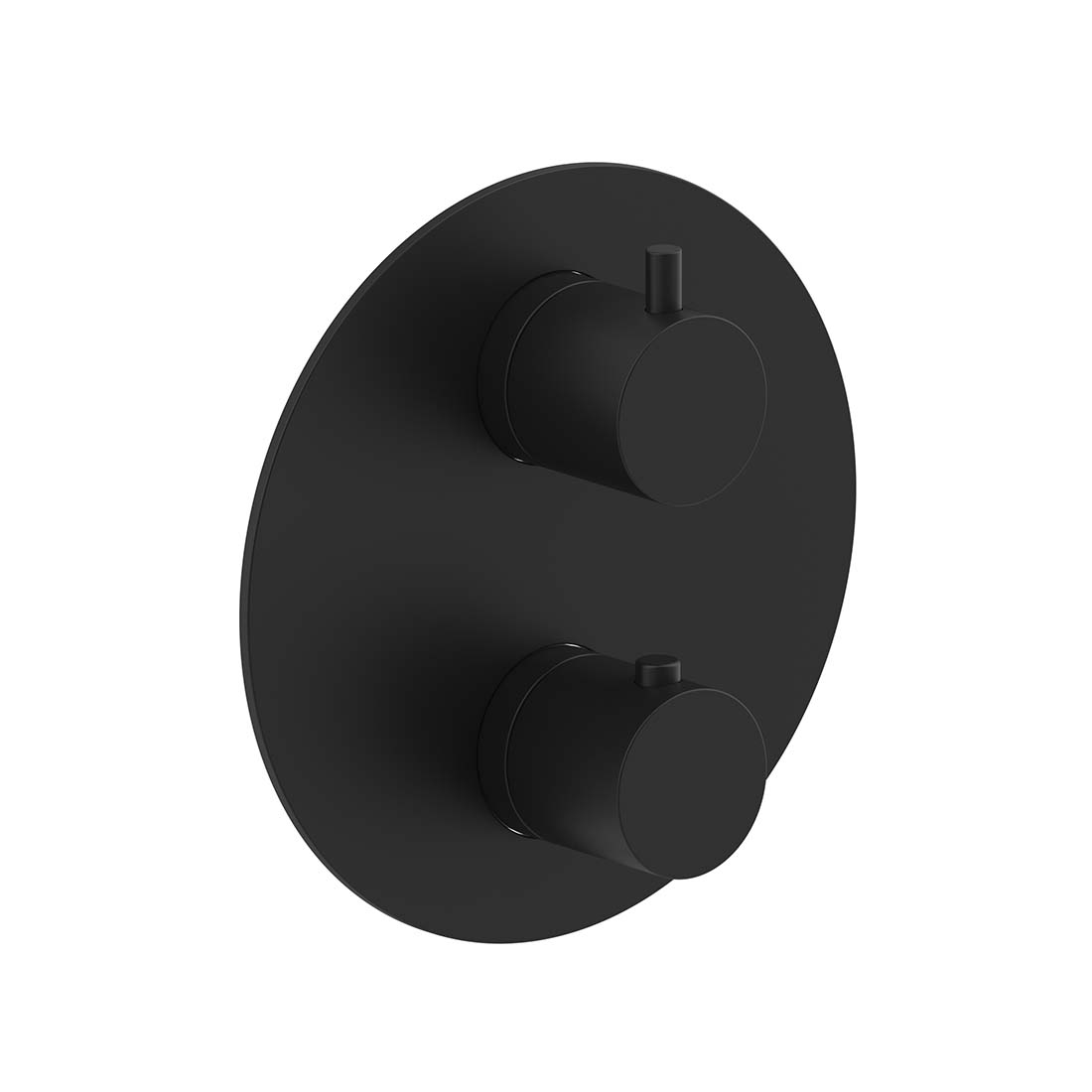 AQUALEM HW2316.TR Origin 3/4" 3-Way Round Thermostatic Valve Trim (REQ.: HW2300.RI)