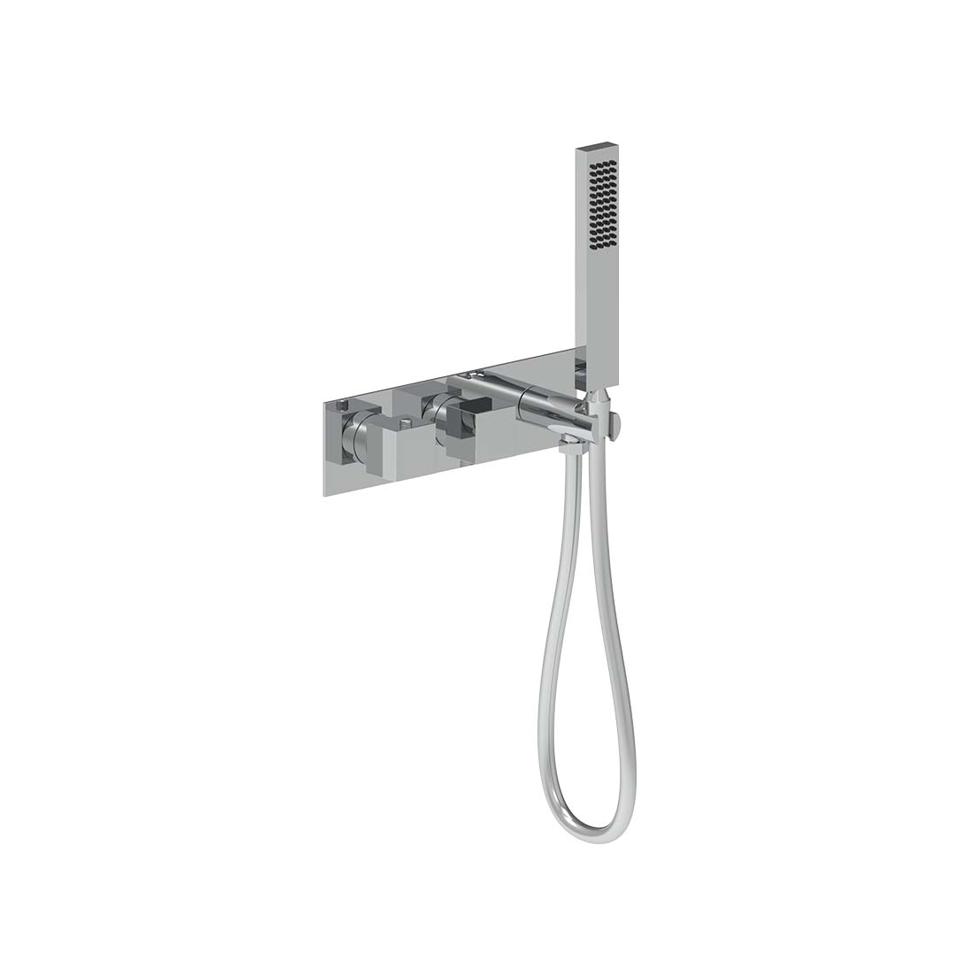AQUALEM HW2605.TR Opus 3/4" 2-Way Square Thermostatic Valve Trim (REQ.: HW2600.RI) Main image