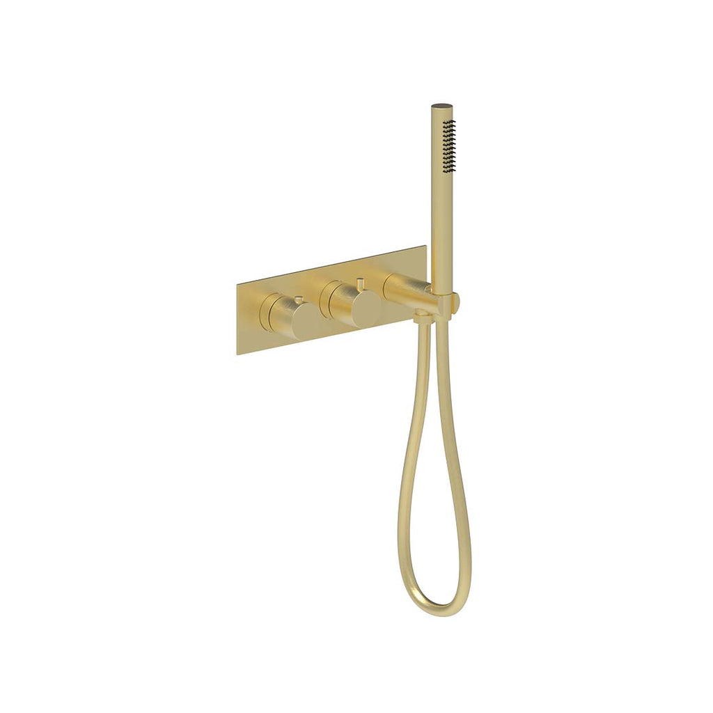 AQUALEM HW2702.TR Gio 3/4" 3-Way Round Thermostatic Valve Trim (REQ.: HW2700.RI)