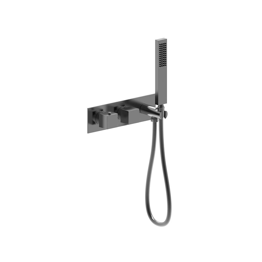 AQUALEM HW2705.TR Opus 3/4" 3-Way Square Thermostatic Valve Trim (REQ.: HW2700.RI)