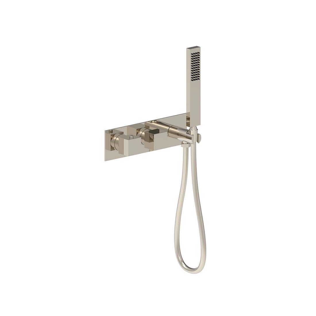 AQUALEM HW2705.TR Opus 3/4" 3-Way Square Thermostatic Valve Trim (REQ.: HW2700.RI)