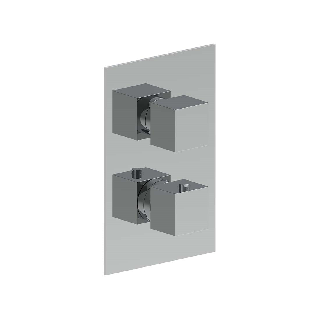AQUALEM HW3205.TR Opus 3/4" 2-Way Square Thermostatic Valve Trim (REQ.: HW3200.RI)