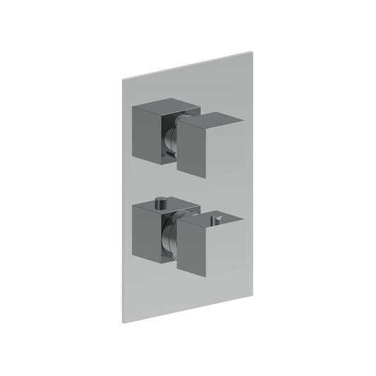 AQUALEM HW3205.TR Opus 3/4" 2-Way Square Thermostatic Valve Trim (REQ.: HW3200.RI)