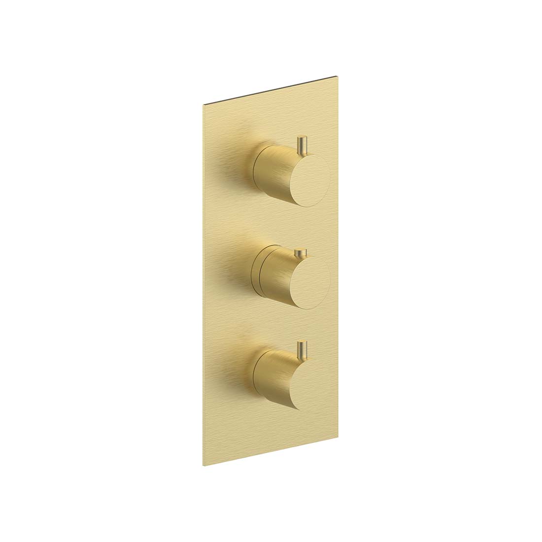 AQUALEM HW3402.TR Gio 3/4" 3-Way Round Thermostatic Valve Trim (REQ.: HW3400.RI)