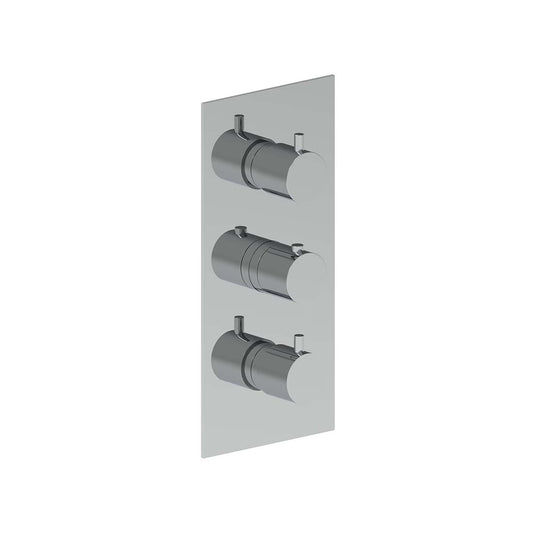 AQUALEM HW3402.TR Gio 3/4" 3-Way Round Thermostatic Valve Trim (REQ.: HW3400.RI)