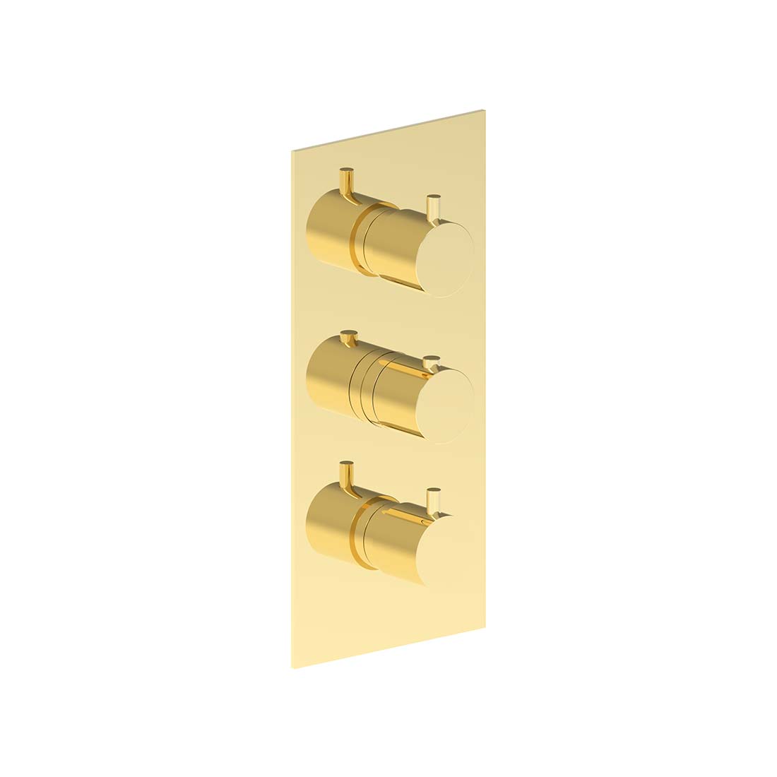 AQUALEM HW3402.TR Gio 3/4" 3-Way Round Thermostatic Valve Trim (REQ.: HW3400.RI)