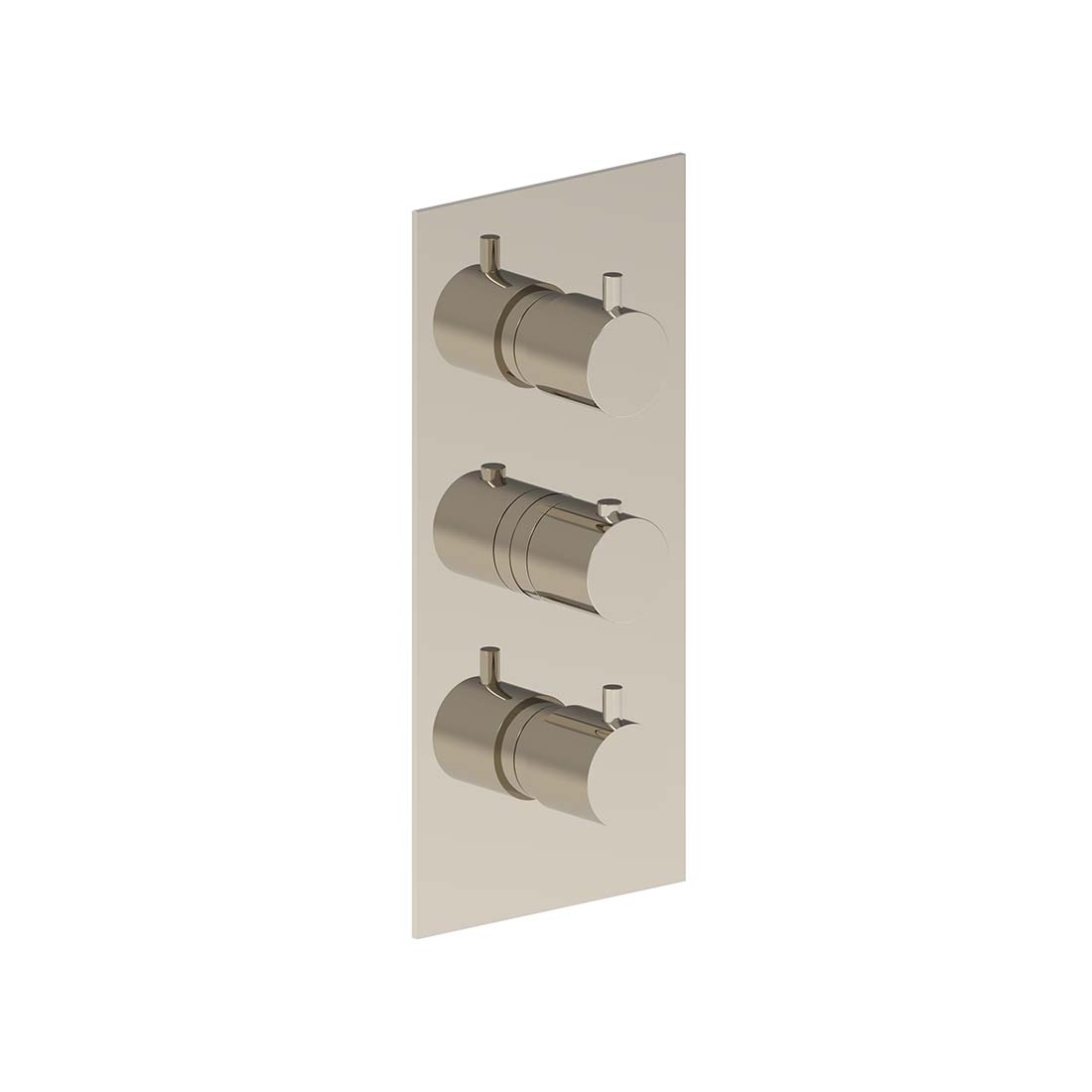 AQUALEM HW3402.TR Gio 3/4" 3-Way Round Thermostatic Valve Trim (REQ.: HW3400.RI)