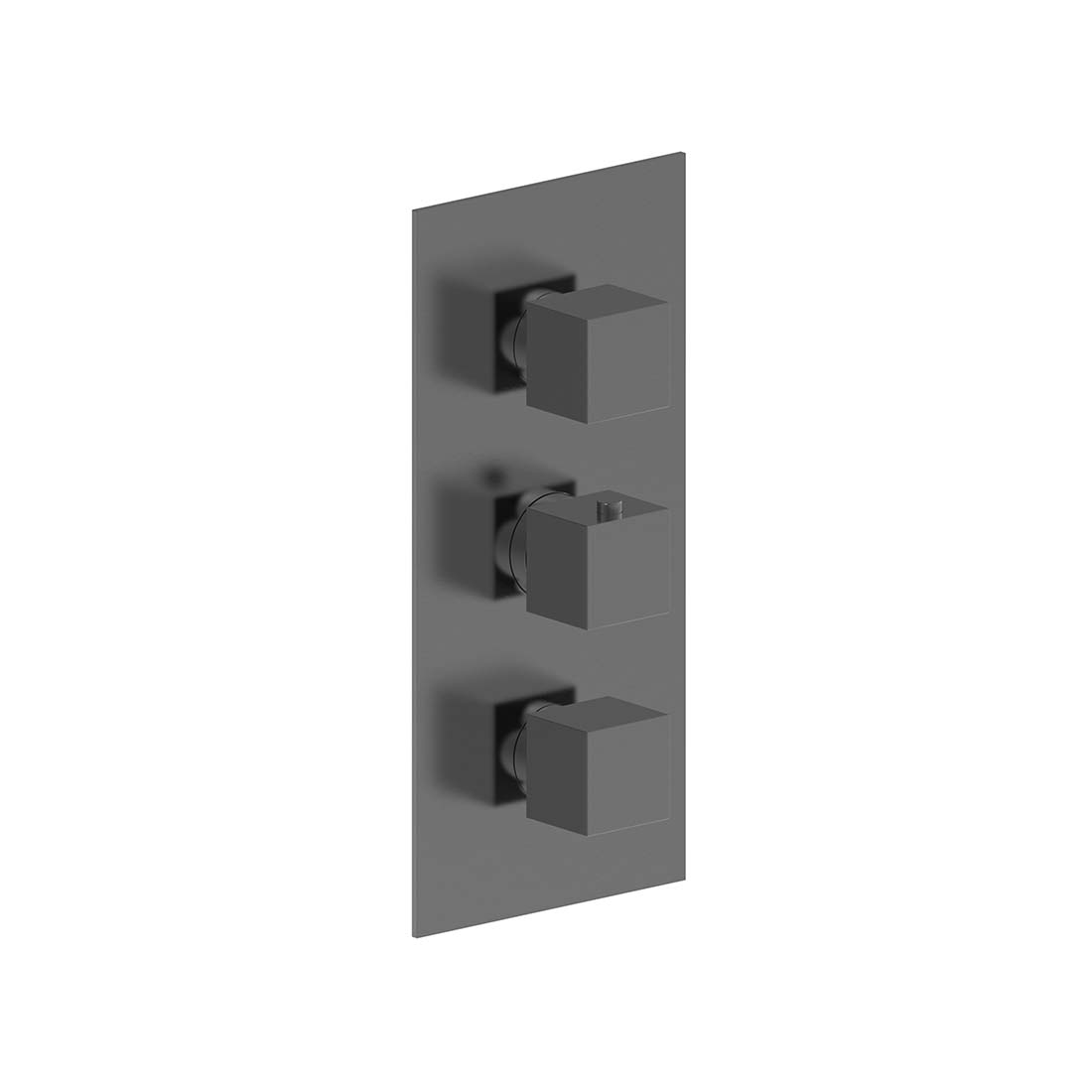 AQUALEM HW3405.TR Opus 3/4" 3-Way Square Thermostatic Valve Trim (REQ.: HW3400.RI)