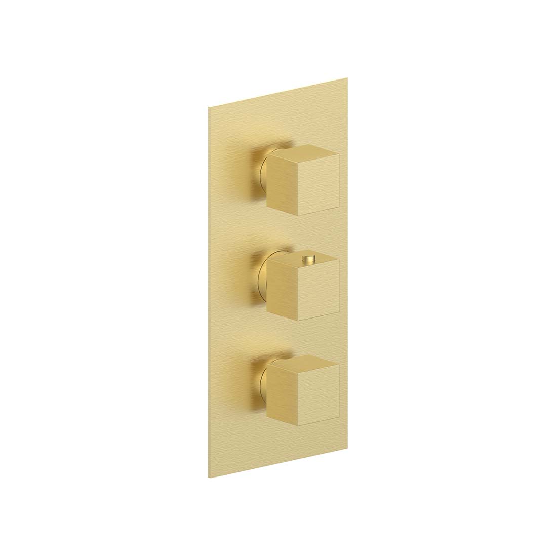 AQUALEM HW3405.TR Opus 3/4" 3-Way Square Thermostatic Valve Trim (REQ.: HW3400.RI)