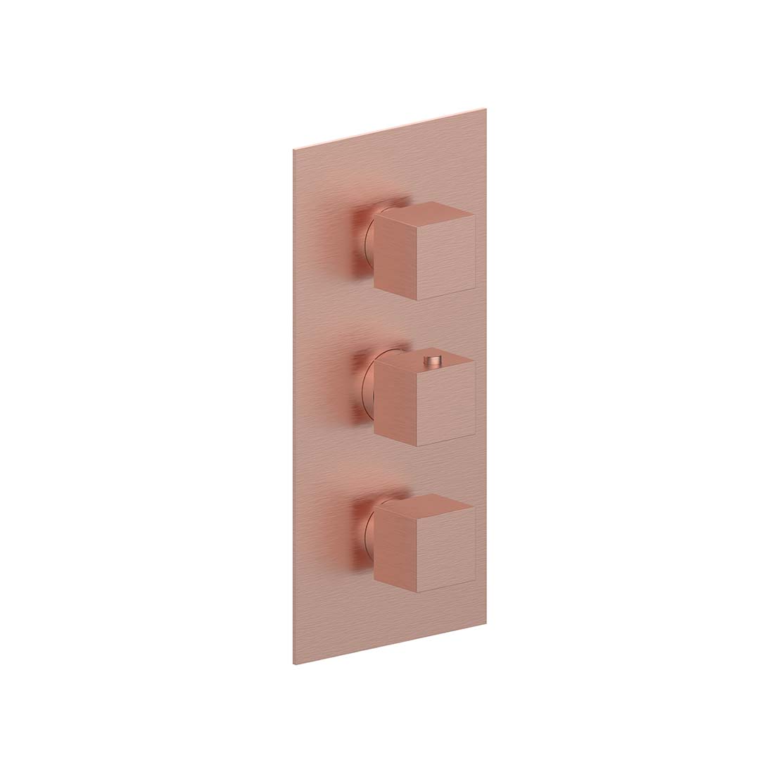 AQUALEM HW3405.TR Opus 3/4" 3-Way Square Thermostatic Valve Trim (REQ.: HW3400.RI)