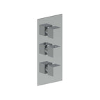 AQUALEM HW3405.TR Opus 3/4" 3-Way Square Thermostatic Valve Trim (REQ.: HW3400.RI)