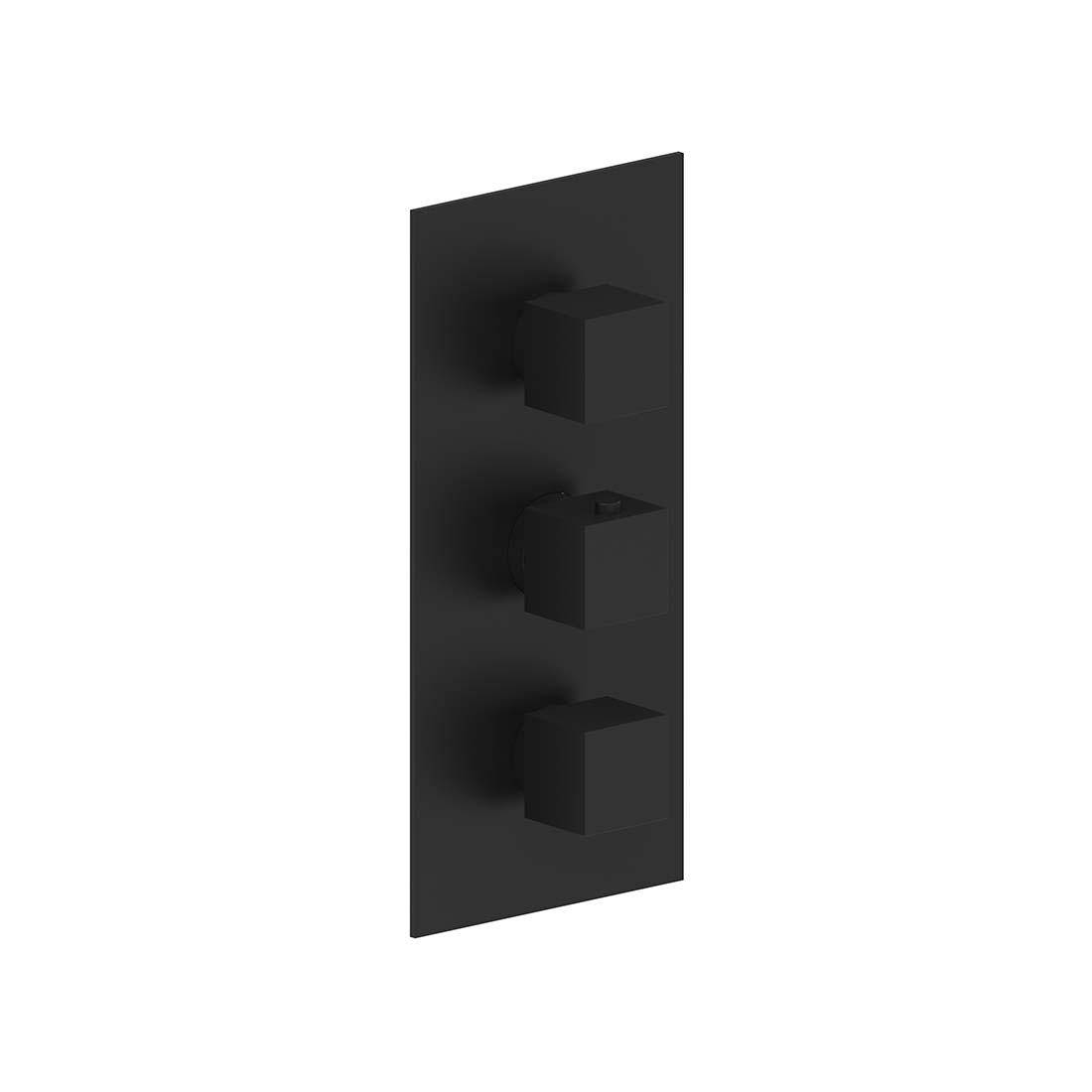 AQUALEM HW3405.TR Opus 3/4" 3-Way Square Thermostatic Valve Trim (REQ.: HW3400.RI)