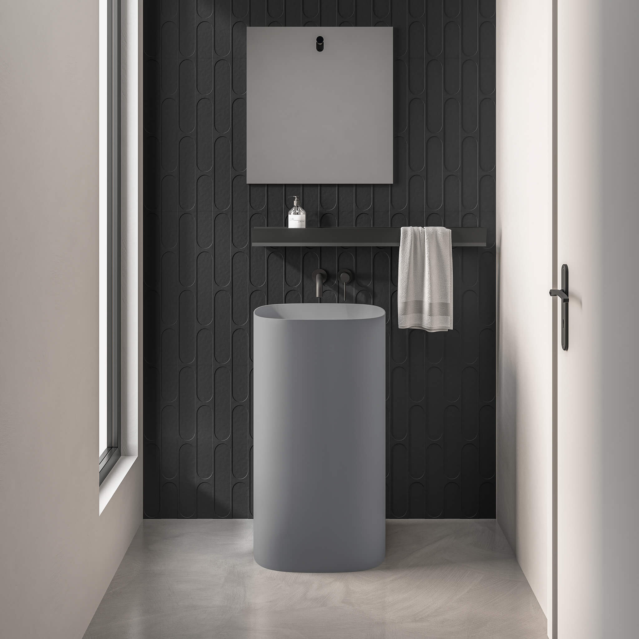 STONETOUCH IO1915 Io Free Standing Rectangular Basin 19"X15" Secondary image