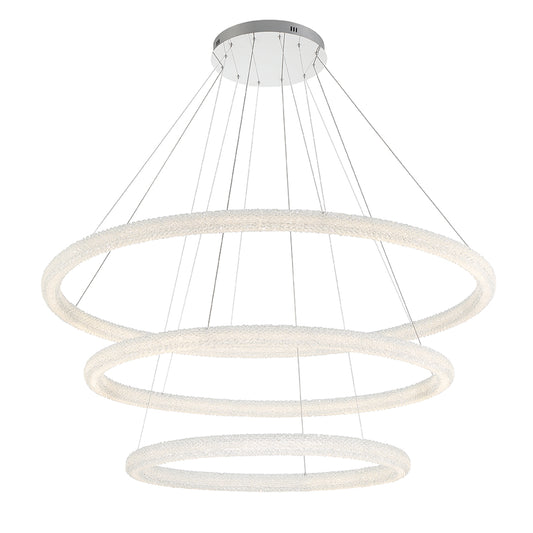 EUROFASE 43927 3-Tiers 3-Light 60in Integrated Led Grand Chandeli