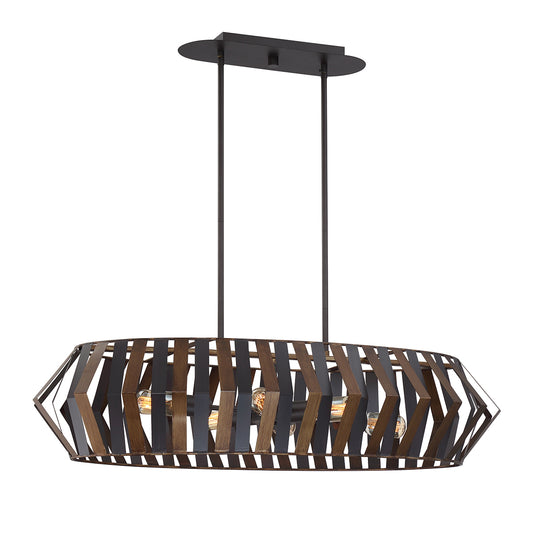 EUROFASE 38269 6 Light Oval Chandelier