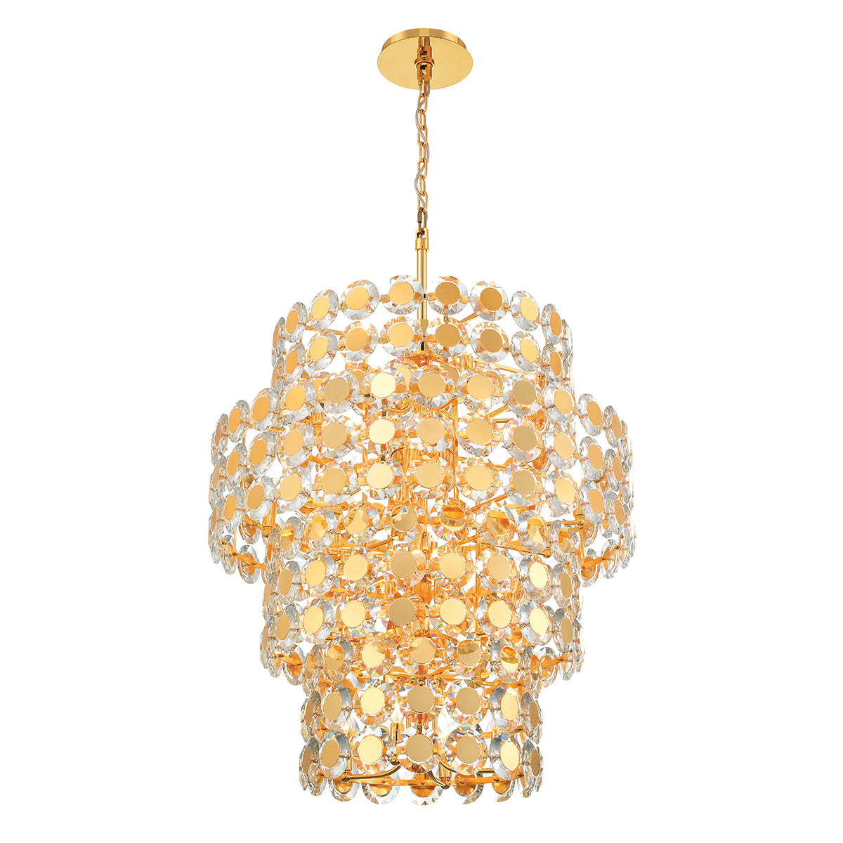 EUROFASE 44289 4-Tiers 24-Light 45in Chandelier Secondary image