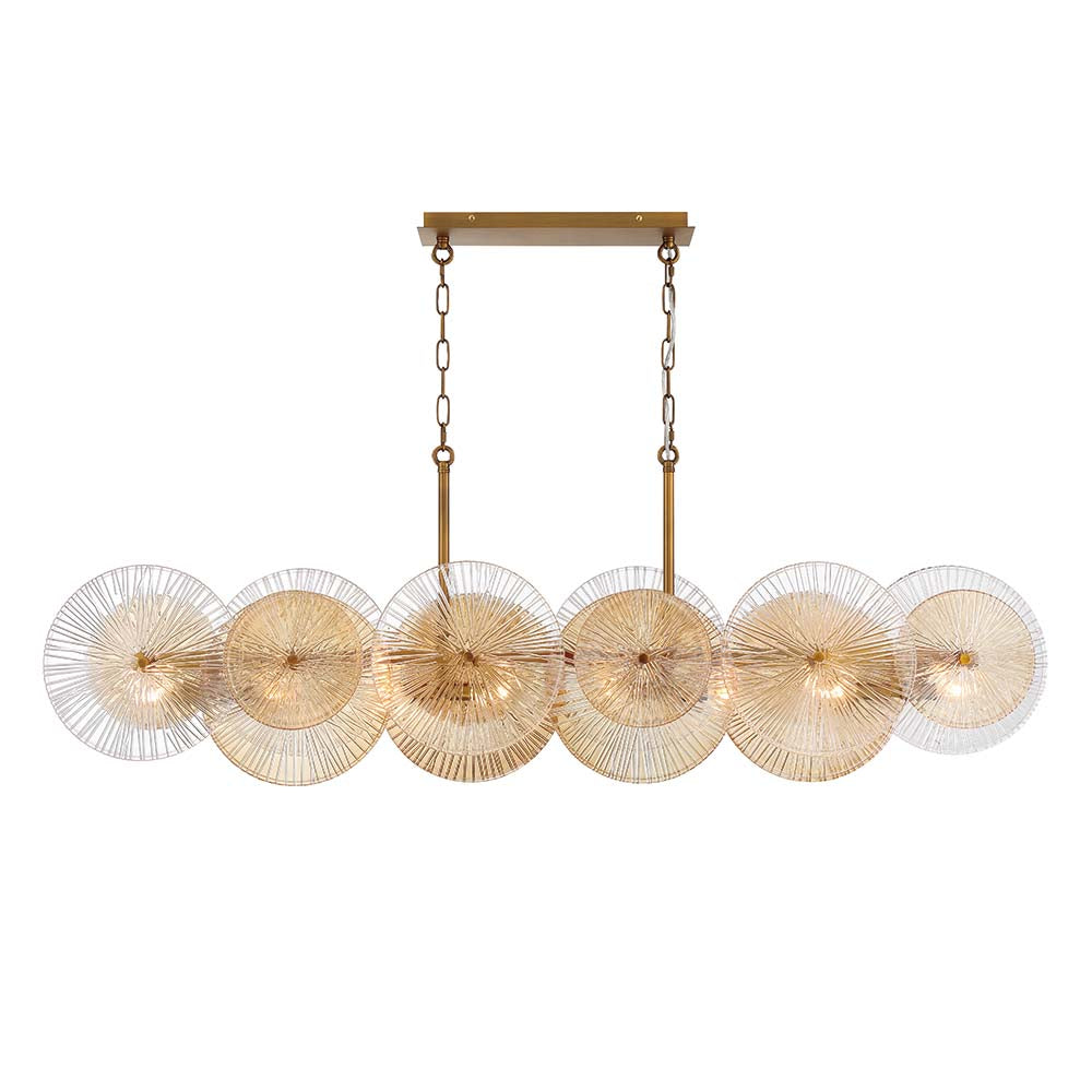 EUROFASE 44570 8-Light 57in Linear Chandelier Main image