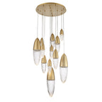 EUROFASE 43859 12-Light 30in Multi Drop Chandelier