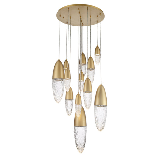 EUROFASE 43859 12-Light 30in Multi Drop Chandelier