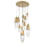 EUROFASE 43859 12-Light 30in Multi Drop Chandelier