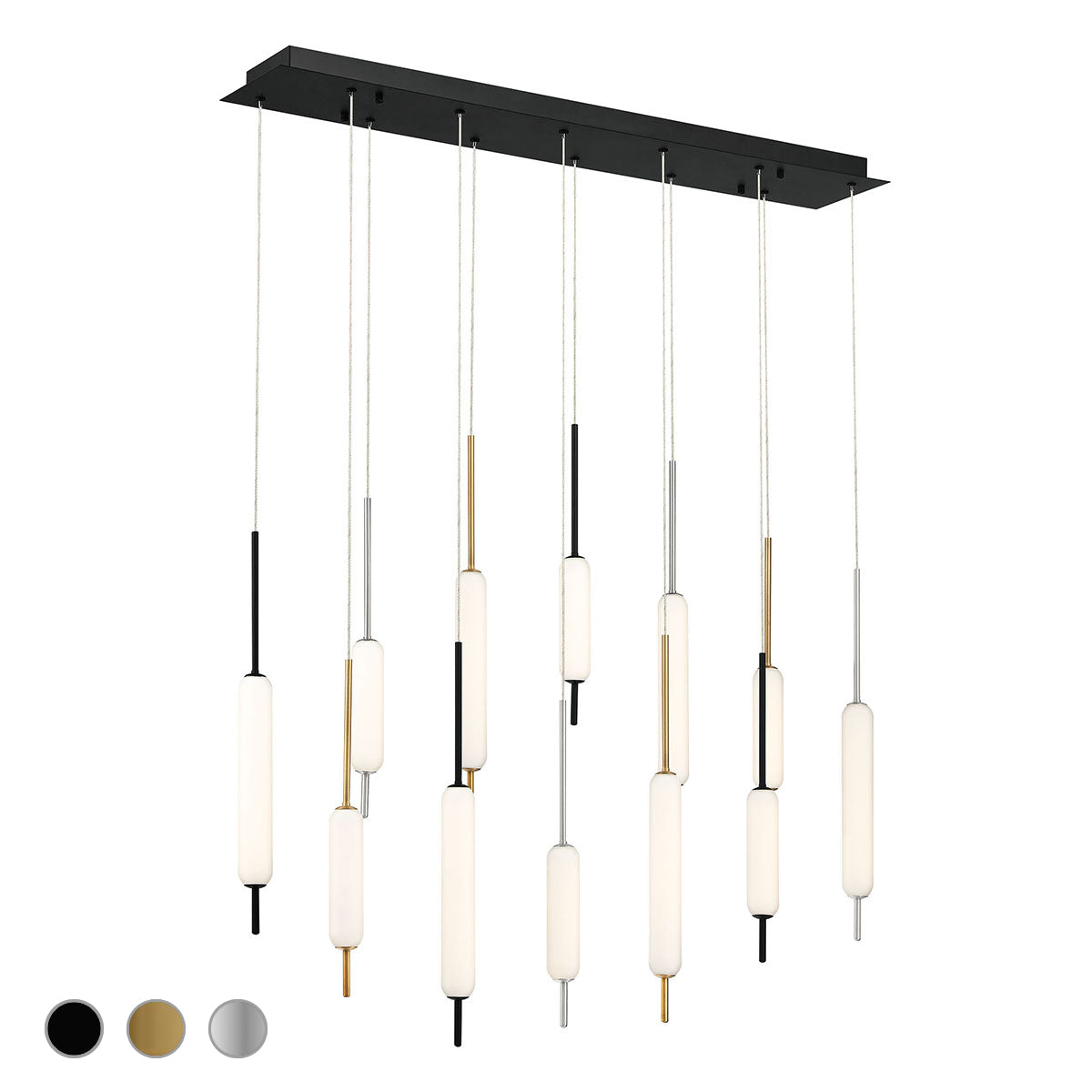 EUROFASE 37236 12-Light 40in Integrated Led Multi Drop Chandelier Main image