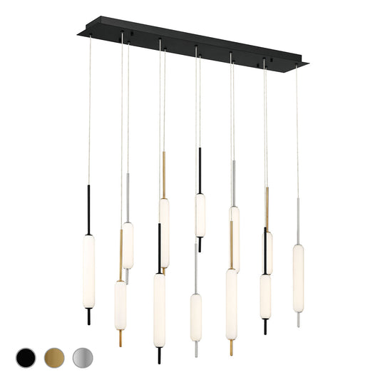 EUROFASE 37236 12-Light 40in Integrated Led Multi Drop Chandelier