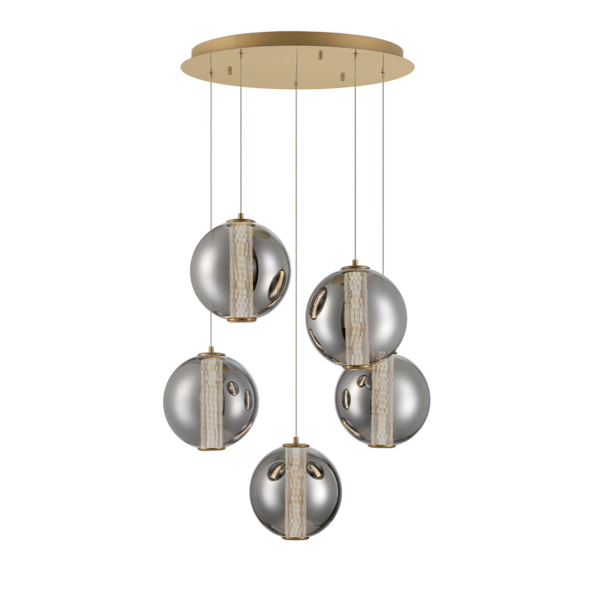 EUROFASE 45737 5-Light 26in Integrated Led Multi Drop Chandelier Secondary image