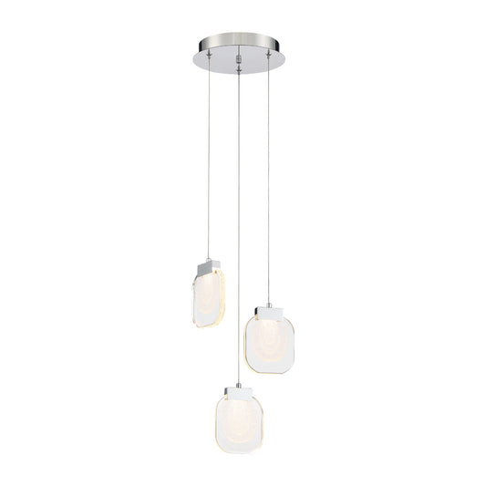 EUROFASE 38042 3-Light 10in Integrated Led Penant Chandelier