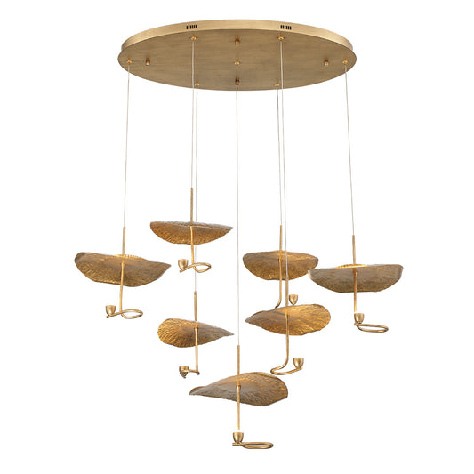 EUROFASE 41909 7-Light 40in Integrated Led Multi Drop Chandelier
