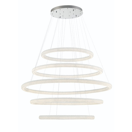 EUROFASE 43928 5-Tiers 5-Light 60in Integrated Led Grand Chandeli
