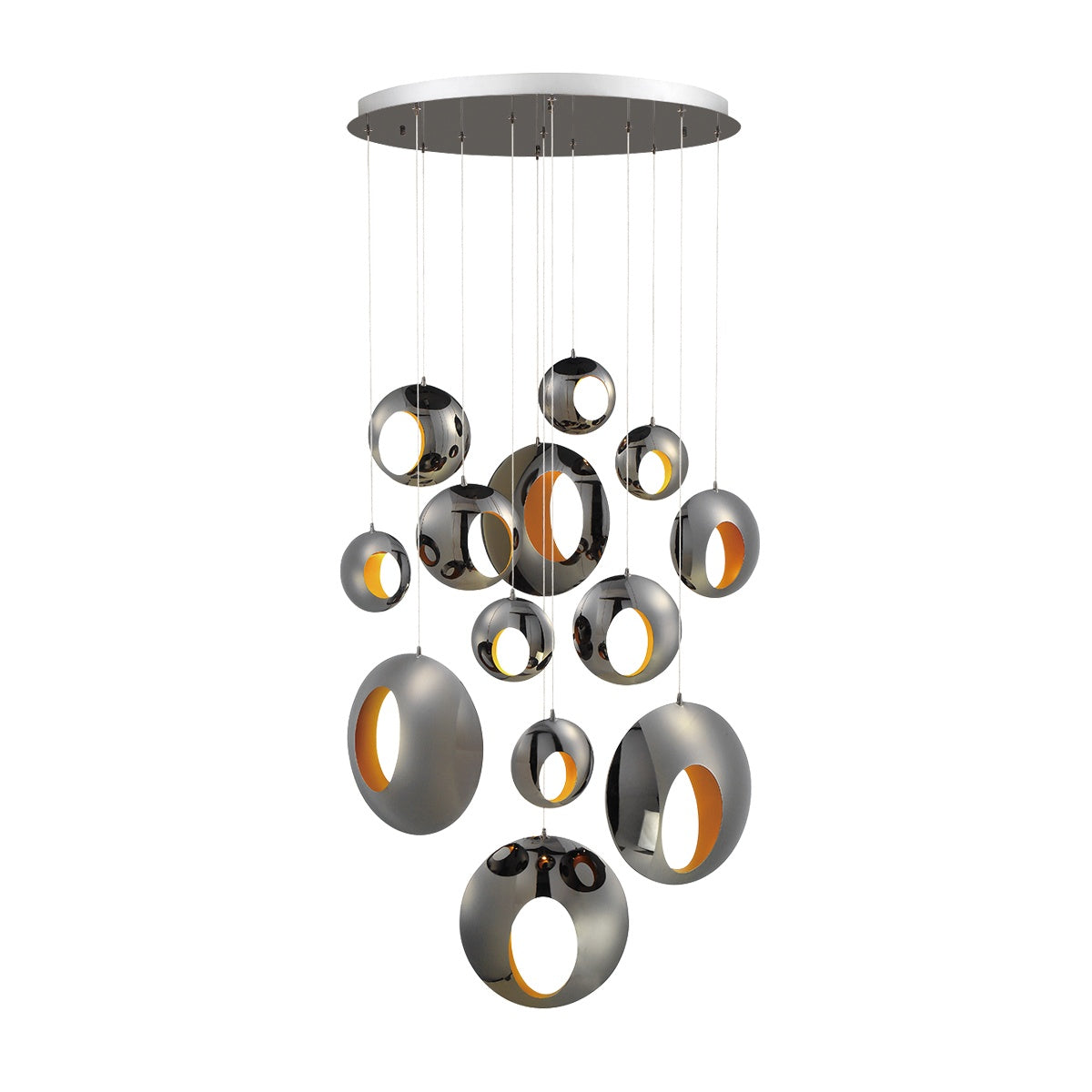 EUROFASE 35910 13-Light 40in Integrated Led Multi Drop Chandelier Main image
