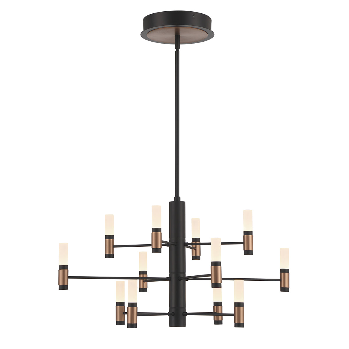 EUROFASE 46353 3-Tiers 12-Light 29in Integrated Led Chandelier